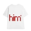 Áo thun cặp đôi nam nữ HIM HER, chất cotton cao cấp 250GSM, áo cặp đôi, quà tặng URANOX M18