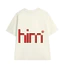 Áo thun cặp đôi nam nữ HIM HER, chất cotton cao cấp 250GSM, áo cặp đôi, quà tặng URANOX M18