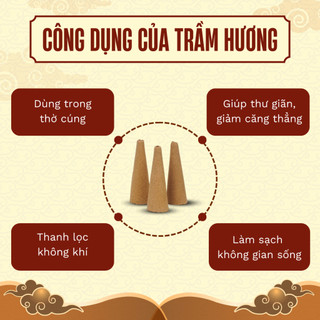 [OCOP 4 SAO - TẶNG NỤ CAO CẤP] Hộp 300 Viên Nụ trầm Hương Tự Nhiên Tân Nguyên, hương thơm dịu nhẹ, xông nhà