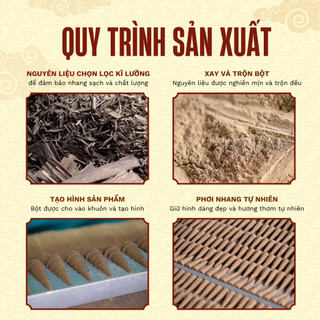[OCOP 4 SAO - TẶNG NỤ CAO CẤP] Hộp 300 Viên Nụ trầm Hương Tự Nhiên Tân Nguyên, hương thơm dịu nhẹ, xông nhà