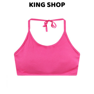 Combo 3 Áo Bra Nữ Conton Gân Tăm Yếm Mút Sẵn, Áo Lót Mềm Thoáng Khí Cột Nơ Cổ Xinh King Shop B-8703