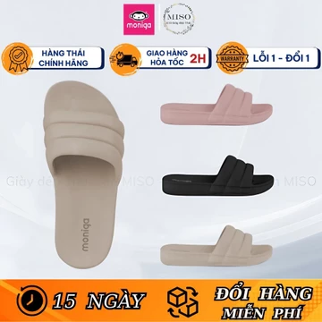 Dép Thái Lan Nữ MONOBO MONIGA 10.6 (FORM RỘNG)Quai Ngang Đúc Nguyên Khối Siêu Nhẹ, Dép Quai Ngang Nữ Đế Thấp, Dép Đúc Nữ