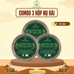 Combo 3 hộp nụ hương bài Tân Nguyên, nụ hương bài Tết xưa hộp 45 viên dùng lư xông