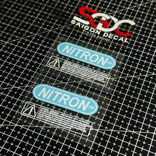 Tem Dán Phuộc Nitron Bình Dầu Đôi, Bình Dầu Dưới |SGDC - 1 Cái|