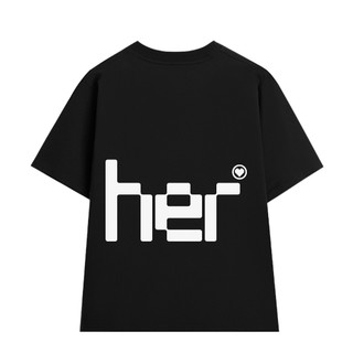 [Áo Đôi] Áo phông cặp đôi HIM HER nam nữ, chất cotton cao cấp 250GSM, áo cặp quà tặng bạn thân URANOX M19