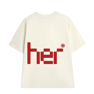 [Áo Đôi] Áo phông cặp đôi HIM HER nam nữ, chất cotton cao cấp 250GSM, áo cặp quà tặng bạn thân URANOX M19