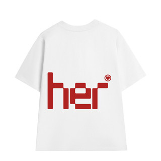 [Áo Đôi] Áo phông cặp đôi HIM HER nam nữ, chất cotton cao cấp 250GSM, áo cặp quà tặng bạn thân URANOX M19