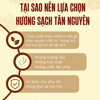 [OCOP 4 SAO - TẶNG NỤ CAO CẤP] Hộp 300 Viên Nụ trầm Hương Tự Nhiên Tân Nguyên, hương thơm dịu nhẹ, xông nhà