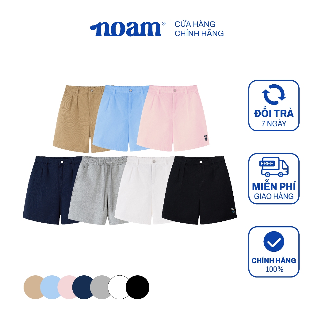 Ảnh Quần Short Kaki Unisex NOAM Original Fox - Màu Đen/ Trắng/ Xanh navy 1