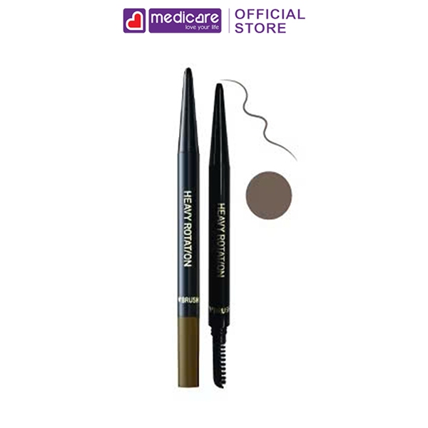 Bút sáp kẻ mày KISS ME Heavy Rotation Eyebrow Pencil 0.09g