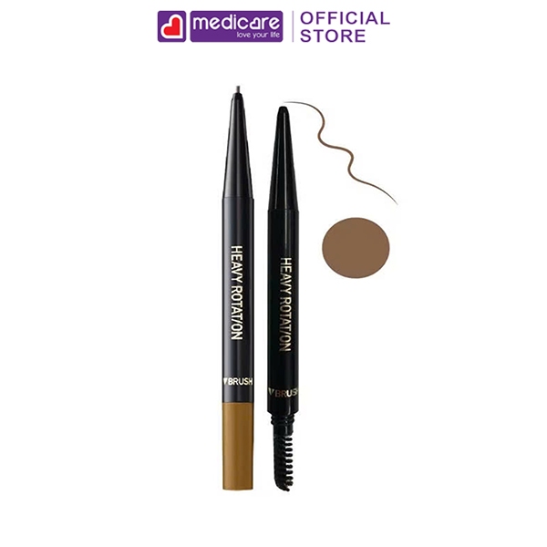 Bút sáp kẻ mày KISS ME Heavy Rotation Eyebrow Pencil 0.09g