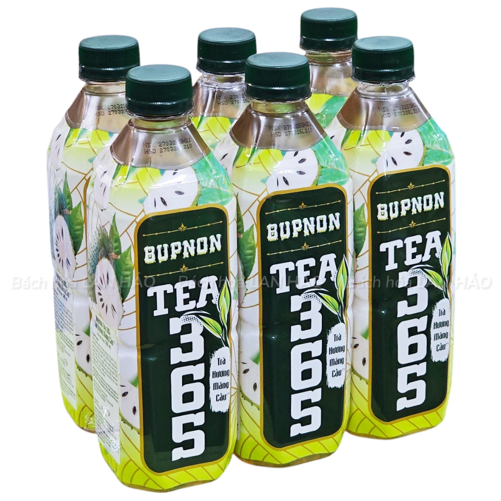 Lốc 6 chai trà Bupnon Tea 365 hương Mãng cầu 500ml | Shopee Việt Nam