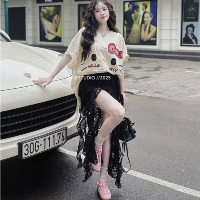 Chân váy ren bèo thiết kế tua rua phong cách cá tính năng động “ Nenio Top “ • MIU.STUDIO