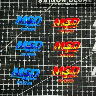 Tem Sticker DTF Mod Mobin Sườn MSD Cơn Sóng & Lửa & Mẫu Mới 2025 |SGDC - 1 Cái|