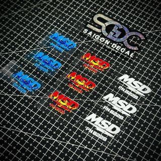 Tem Sticker DTF Mod Mobin Sườn MSD Cơn Sóng & Lửa & Mẫu Mới 2025 |SGDC - 1 Cái|