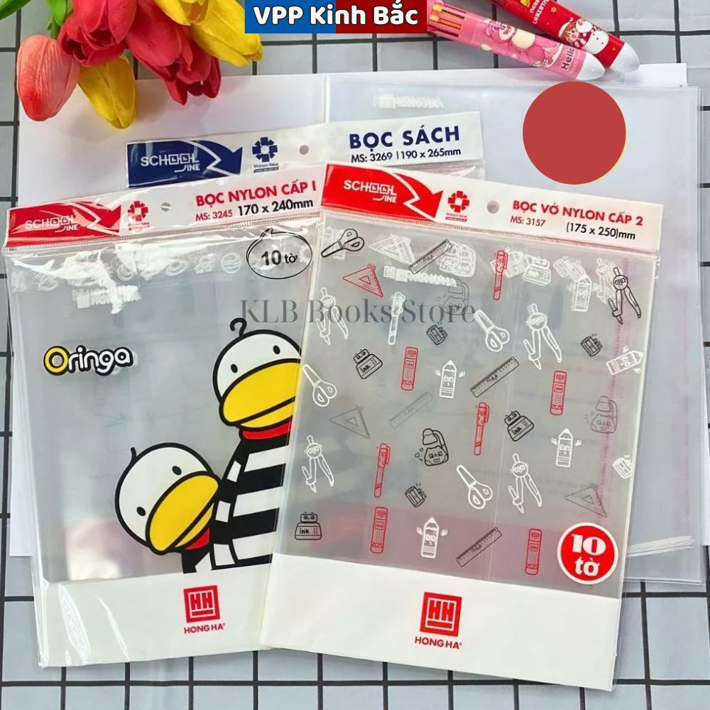 Bọc vở sách giáo khoa Hồng Hà 3245/3269
