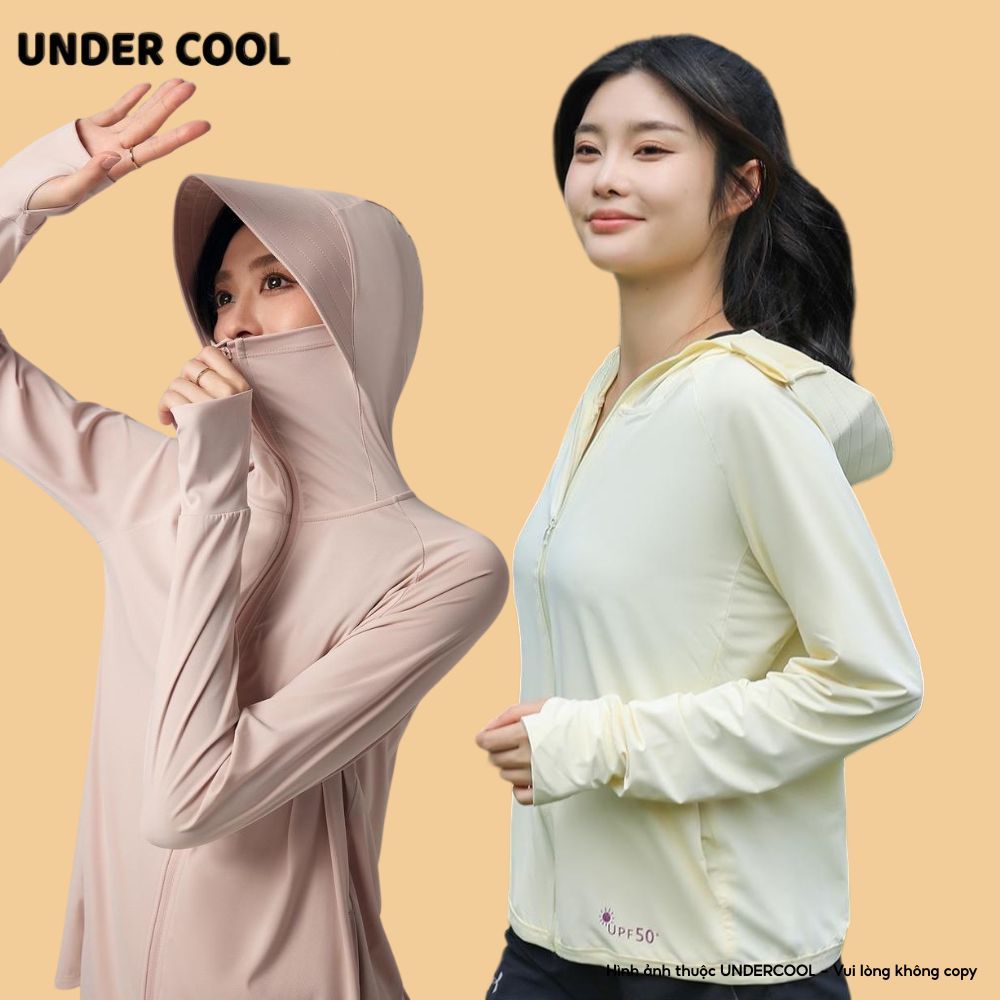 Áo chống nắng chất su ICE mát lạnh UNDERCOOL nam nữ 6D Hàn UPF 50+Áo chống nắng chống nóng bảng màu pastel unisex  ACN07