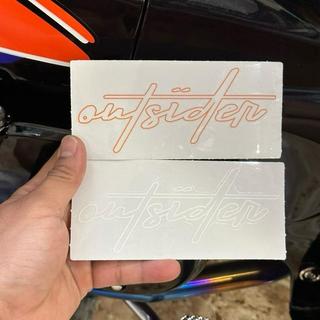 Tem Sticker OutSider Uv Tách Nền 2 Màu |SGDC - 1 Cái|