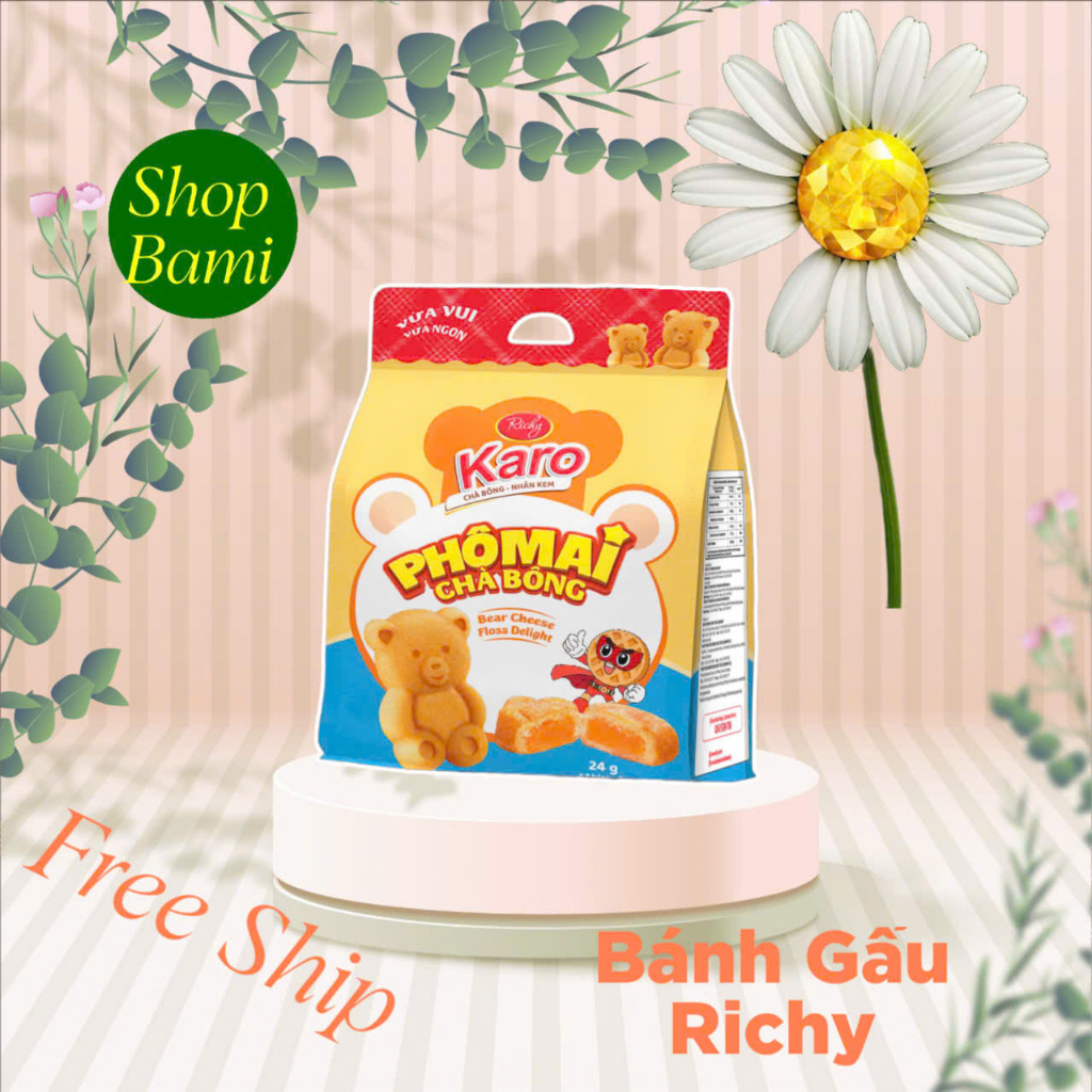 Bánh Karo Gấu - Chà Bông Nhân Phô Mai, Bánh Tươi | Shopee Việt Nam