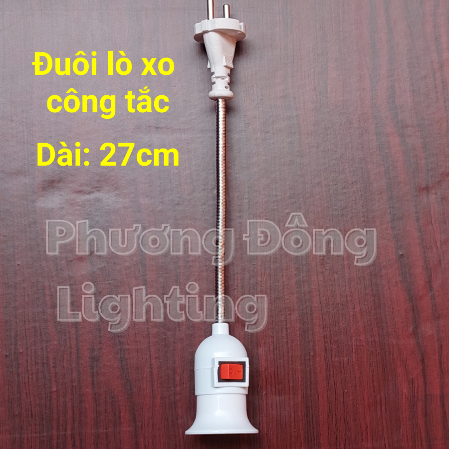 COMBO 2 Đuôi đèn xoáy treo lò xo E27 các loại