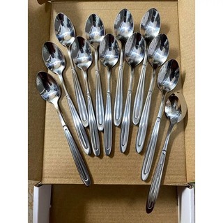 Thìa cafe inox cán dài chống gỉ sáng bóng Cao Cấp Cầm Chắc Tay Bền Đẹp