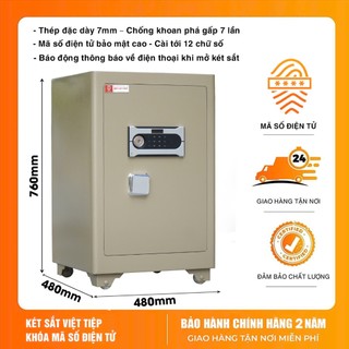 Két sắt Việt Tiệp KVTSC120DT Khóa điện tử chống cháy cao cấp, có báo động về điện thoại