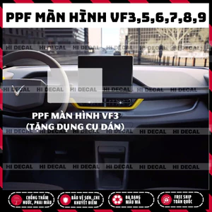 Vinfast: PPF dán màn hình Vf3,Vf5, Vf6, Vf7, Vf8, Vf9, miếng dán ppf bảo vệ màn hình chống xước