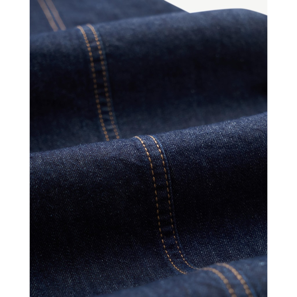 Ảnh Quần Denim Nữ Ống Rộng Trơn Form Loose - Routine 10F24DPAW024 4