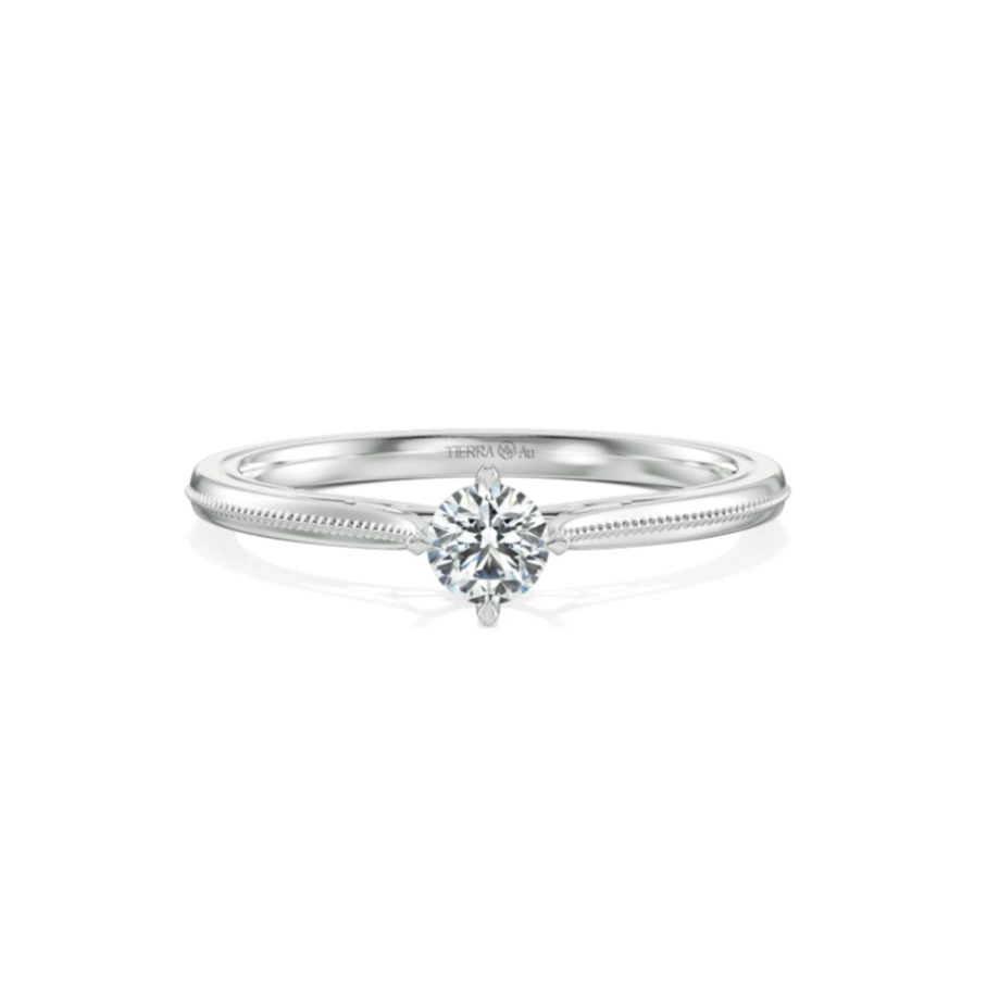 [CHAT TRƯỚC KHI ĐẶT] Nhẫn Cầu Hôn Tierra Ribbon Kiss BCH7112 Vàng 10K/ 14K/ 18K Thiết Kế Dịu Dàng Nữ Tính