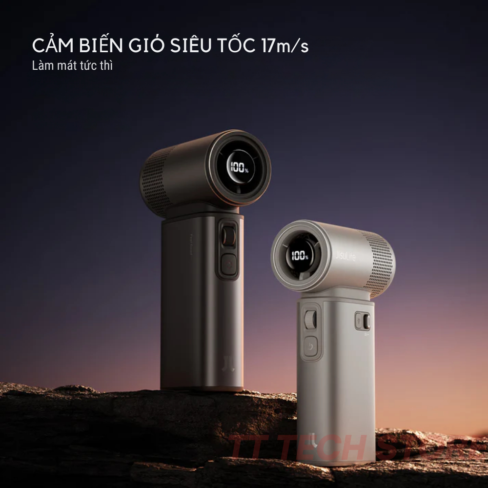 Quạt cầm tay Jisulife Handheld Fan Ultra 2, pin 9.000mAh, 100 mức gió, giảm ồn gấp 3 lần, cảm biến gió 17m/s | BigBuy360 - bigbuy360.vn