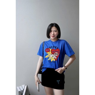 Set ( Áo Xanh Biển + Chân Váy Ngắn ) Áo Phông Nữ Chepol Unisex, Cổ tròn, Tay ngắn, Chất Cotton Co Dãn 2 Chiều CP_x6757
