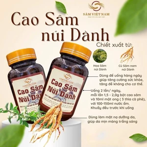 Cao Sâm Núi Dành tăng sức bền bỉ, tăng cơ, tăng đề kháng lọ 200g