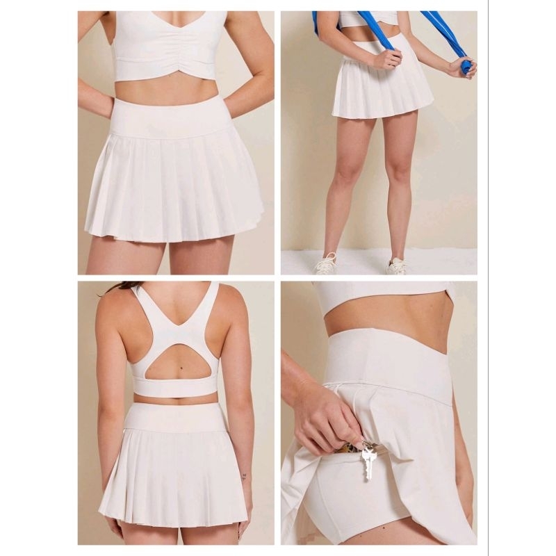 (BomoHouse) Chân váy quần thể thao tennis, bickerball lưng thun xếp ly Pacsun* dư xịn VNXK