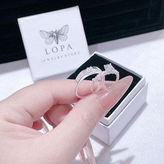 [Hộp Xinh] Nhẫn đôi bạc ta LoPa SK2020 nam nữ | Nhẫn nam đính đá – nữ xoắn đá chủ lấp lánh tinh tế