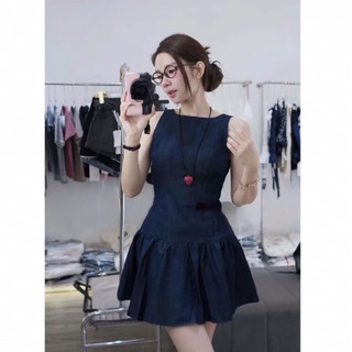 (G1) Váy Cổ Thuyền Ba Lỗ (có quần bảo hộ)