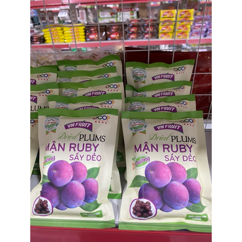 Mận Ruby Sấy Dẻo Ít Đường 200g – Đặc Sản Mộc Châu