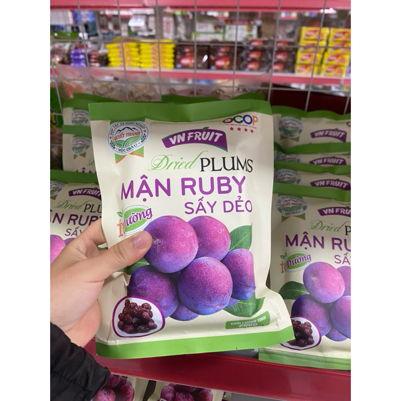 Mận Ruby Sấy Dẻo Ít Đường 200g – Đặc Sản Mộc Châu