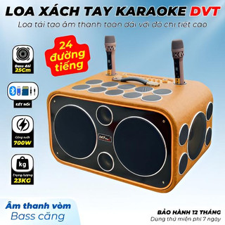 Loa Karaoke 24 Đường Tiếng Kèm 2 Micro Kết Nối Tivi, Điện Thoại, Chỉnh Echo, Bass, Treble Cực Hay.