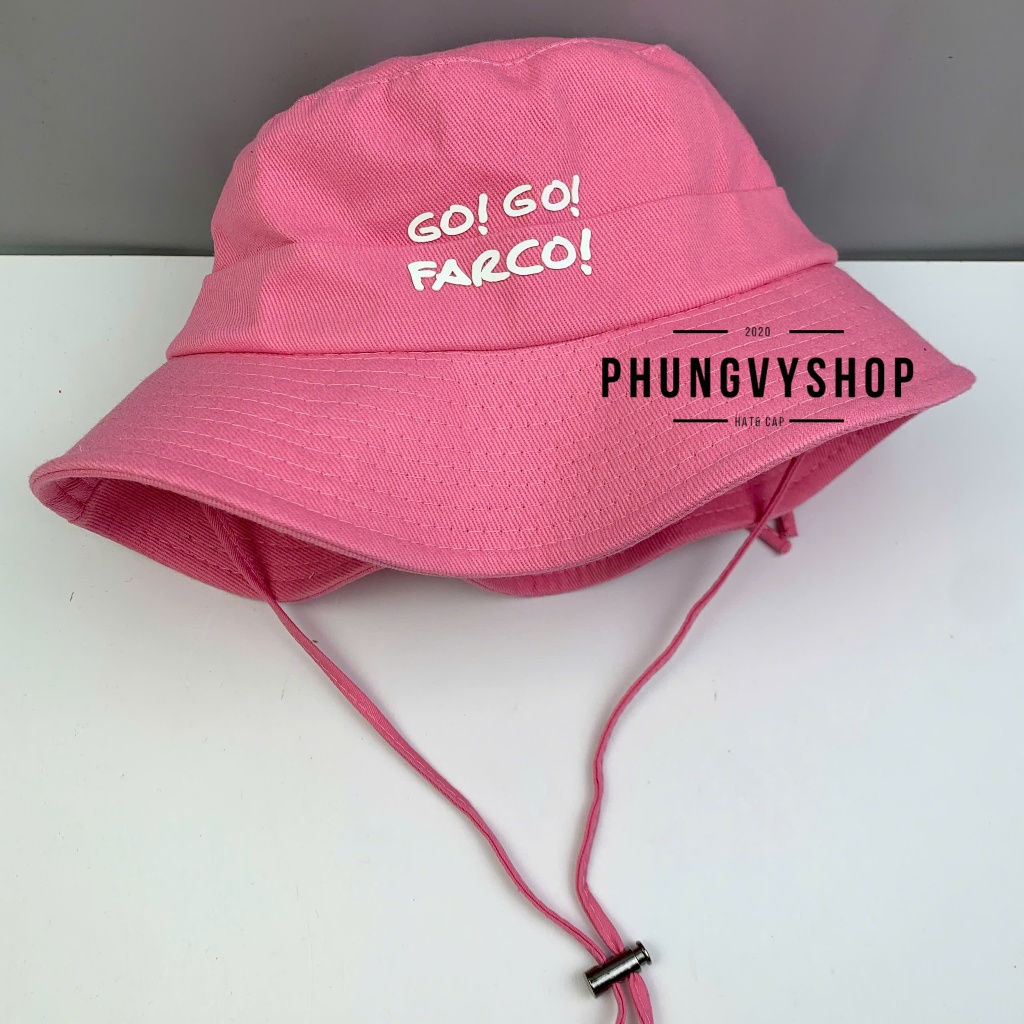 Mũ nón bucket tai bèo vành unisex nam nữ phungvyshop - / Bo Lớn KAKI LUỒN NƠ SAU Dây rút dài /