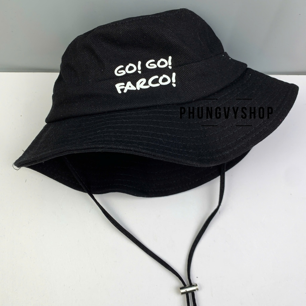 Mũ nón bucket tai bèo vành unisex nam nữ phungvyshop - / Bo Lớn KAKI LUỒN NƠ SAU Dây rút dài /