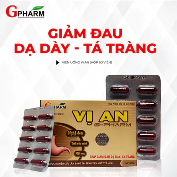 Viên uống VỊ AN (Hộp 60 viên) Hỗ trợ ngăn ngừa viêm loét, trào ngược dạ dày, giảm căng bụng, ợ chua, nóng rát thượng vị