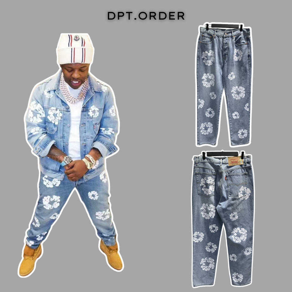 (Best Quality) Quần Jeans Denim Tears Rapper Trending Jeans | Shopee ...