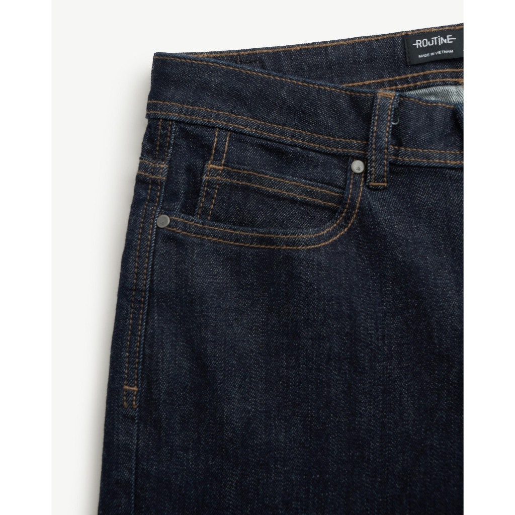 Ảnh Quần Jeans Nữ Trơn Ống Đứng Form Straight - Routine 10S25DPAW004 3
