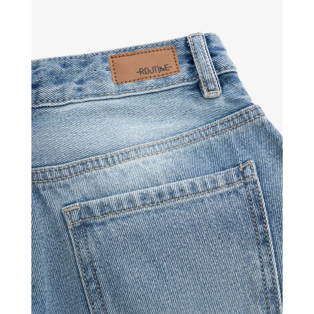 Ảnh Quần Jeans Nữ Ống Suông Form Straight Cropped - Routine 10S25DPAW010 4