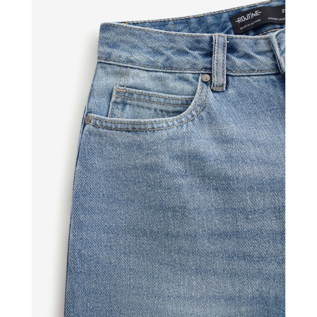 Ảnh Quần Jeans Nữ Ống Suông Form Straight Cropped - Routine 10S25DPAW010 3