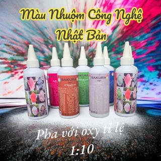 Tinh Chất Nhuộm Tóc Sakura Công Nghệ Nhật Bản 120ml