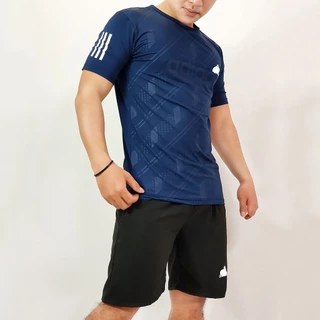 Bộ quần áo thể thao Nam Cộc tay chất liệu thun lạnh mềm mịn,co giãn 4 chiều, thấm hút mồ hôi