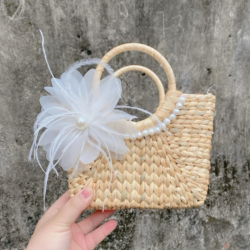 Túi lục bình Vintage mini size 20cm ⚡️Giá Cực Rẻ⚡️hàng sẵn tận xưởng