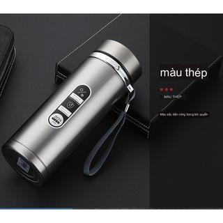 Bình nước giữ nhiệt 1000ml HICHIBI bình giữ nhiệt inox 304 lạnh 18 giờ, giữ nóng 10 giờ có dây treo và khay lọc trà inox