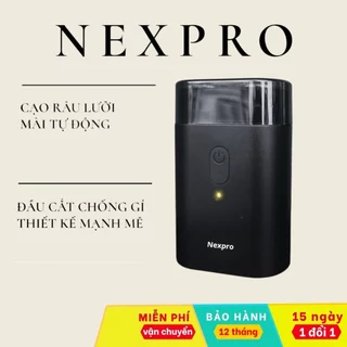 Máy cạo râu Nexpro mini 6 lưỡi dao tự mài , cạo râu dành cho cả nam và nữ - tặng kèm 2 lưỡi sơ cua hôm nay